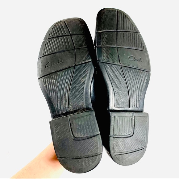 Clark’s Dress Shoe Loafer Black Leather Size 9.5 - Picture 5 of 5